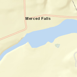 Merced Falls California Street Map