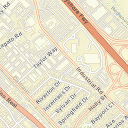 259-299 El Camino Real San Carlos CA Street Map