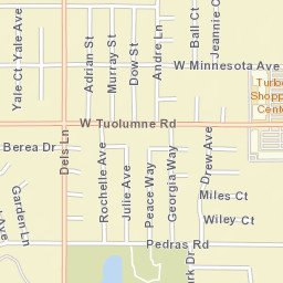 140-216 West Minnesota Avenue Turlock Street Map