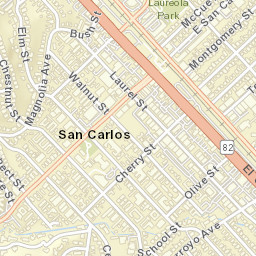 San Carlos California Street Map