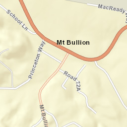 Mount Bullion California Street Map