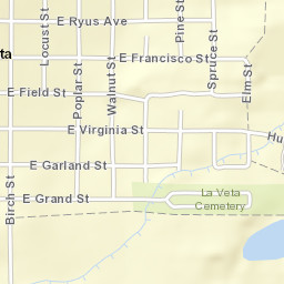 La Veta Colorado Street Map