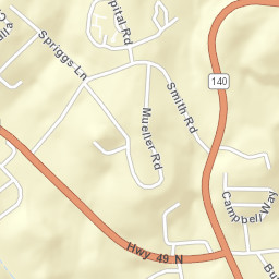 5123-5155 Hospital Road, Mariposa, California Street Map