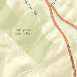 Central Yosemite Highway, Mariposa, CA Street Map