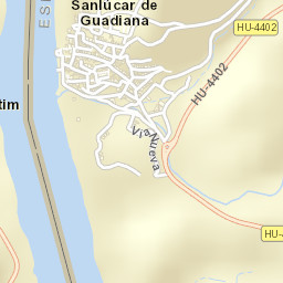 Sanlúcar de Guadiana Street Map