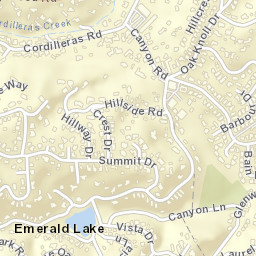 Emerald Lake California Street Map