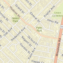 626 Poplar Ave Redwood City CA Street Map