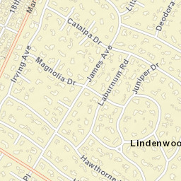 Lindenwood California Street Map