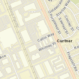 Curtner California Street Map
