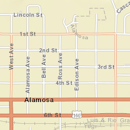 Alamosa Street Map