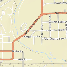 297-305 Broadway Avenue, Alamosa, CO Street Map