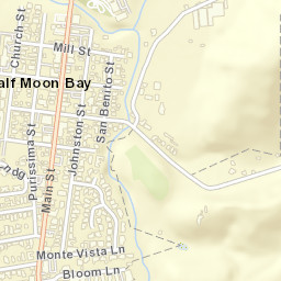 Half Moon Bay California Street Map
