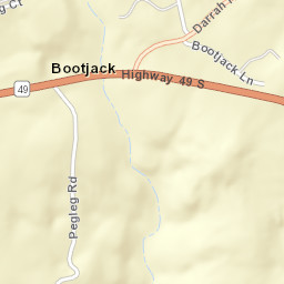Bootjack California Street Map