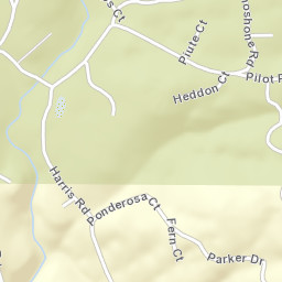 Ponderosa Basin California Street Map