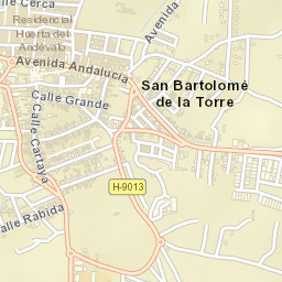 San Bartolomé de la Torre Street Map