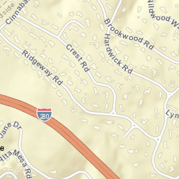 Woodside Glens California Street Map