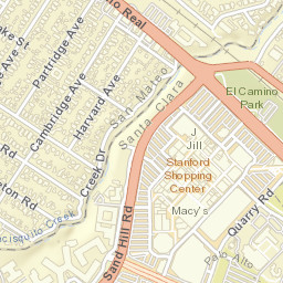Stanford Park California Street Map