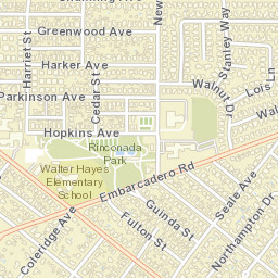 1630-1698 Middlefield Rd, Palo Alto, CA Street Map
