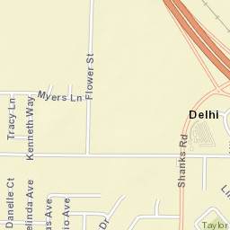 16820-16832 Bradford Dr Delhi CA Street Map