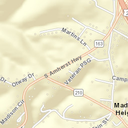 269-293 Colony Rd, Madison Heights, VA Street Map