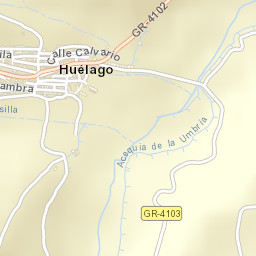Huélago Street Map