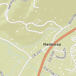 Hermosa Colorado Street Map