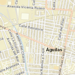 Águilas Street Map