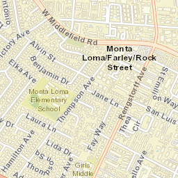 2433 Whitney Dr Mountain View CA Street Map