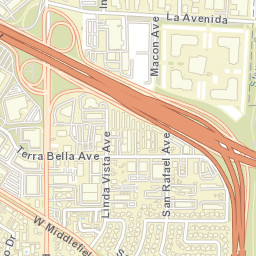 1343-1399 La Avenida St, Mountain View Street Map