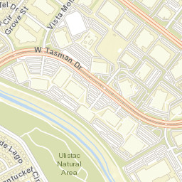 W Tasman Dr San Jose, California Street Map