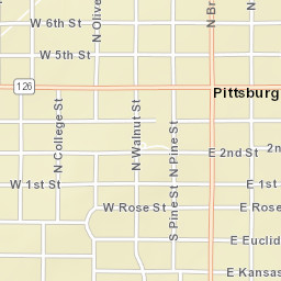 407-499 North Broadway Street, Pittsburg Street Map