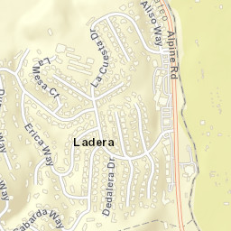 Ladera California Street Map