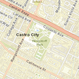 284-292 S Rengstorff Ave Mountain View CA Street Map