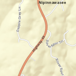 Nipinnawasee California Street Map