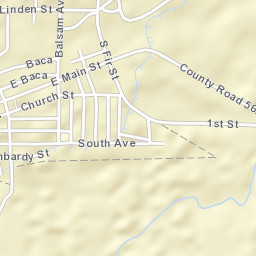 Aguilar Colorado Street Map