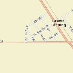 Crows Landing California Street Map