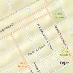 Tejen Street Map