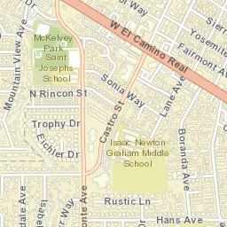 799 Castro St, Mountain View, CA 94041 Street Map