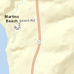 Martins Beach California Street Map