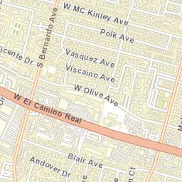 663 South Bernardo Avenue Sunnyvale CA Street Map