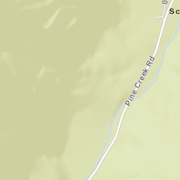 Scheelite California Street Map