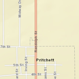 Prichett Colorado Street Map