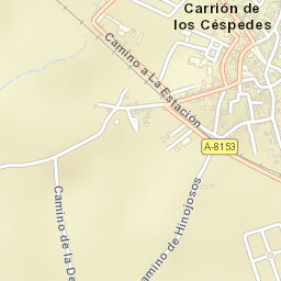 Carrión de los Céspedes Street Map