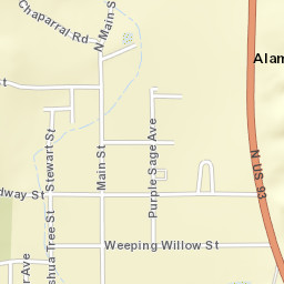 US-93 Alamo Nevada Street Map