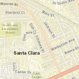 1500-1562 Monroe Street, Santa Clara, CA Street Map