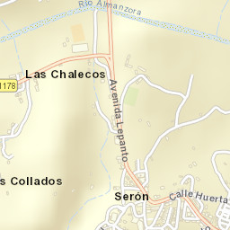 Serón Street Map