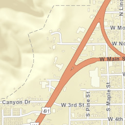 324 W Montezuma Ave Cortez CO Street Map