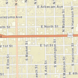 Cortez Street Map