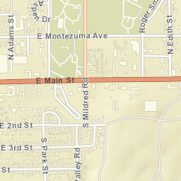 1161 E Montezuma Ave Cortez CO Street Map