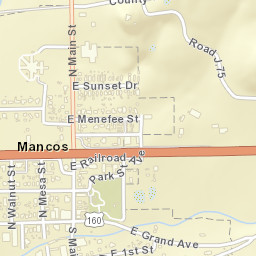Mancos Street Map